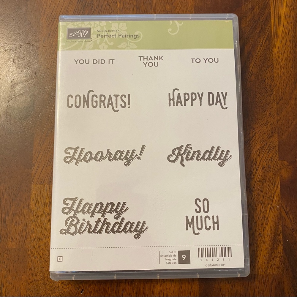Stampin Up Perfect Pairings Stamp Set